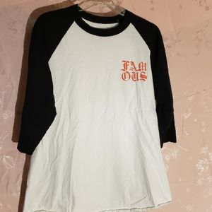 Graphic baseball tee